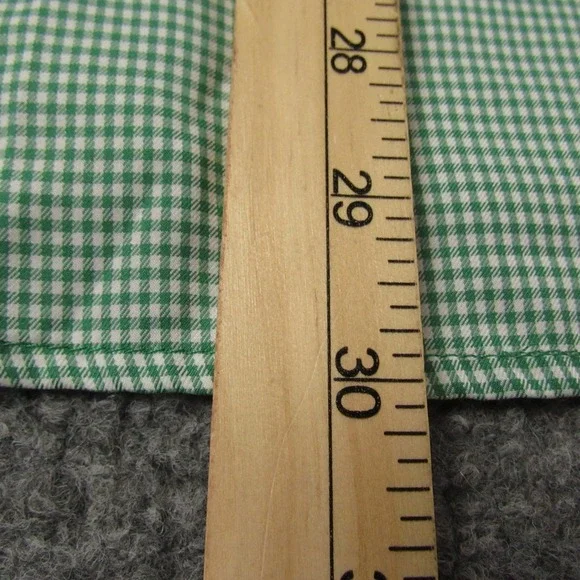 Mountain Khakis Shirt Mens Medium Green Gingham Check Passport EC Outdoor - Picture 6 of 13